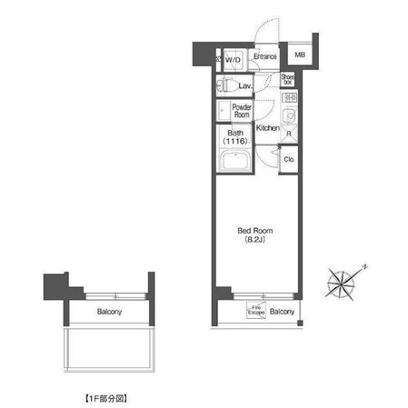AIFLAT中目黒の物件間取画像